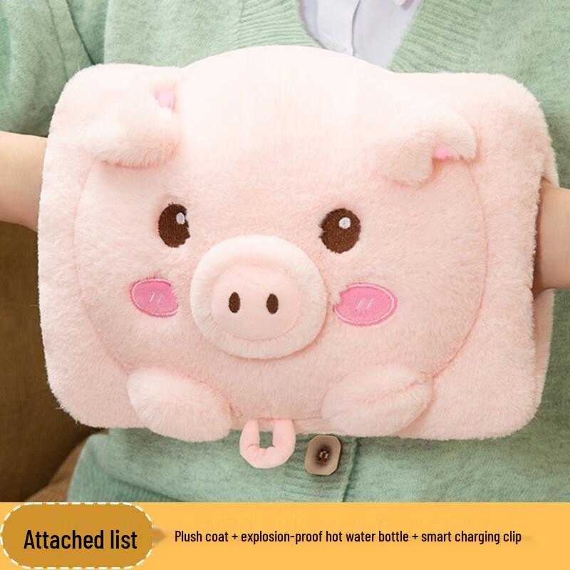 Rechargeable Cartoon Plush Hot Water Bottle