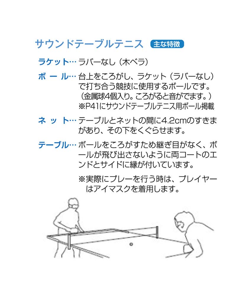 Nittaku SoundTone Shakehand Table Tennis for the Blind Racket, Flare, NE-6123,