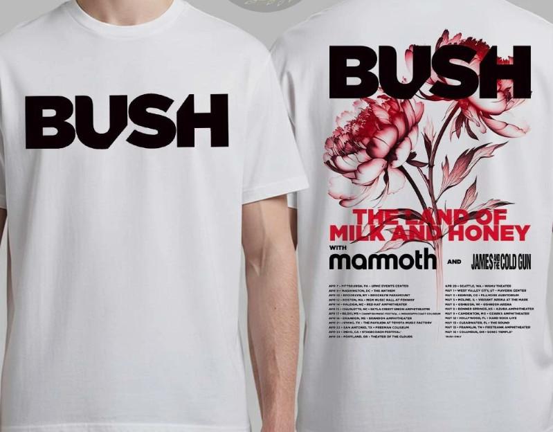 Bush Spring 2026 North America Schedule Dates Two Sided T-Shirt Unisex T-Shirt XXXL