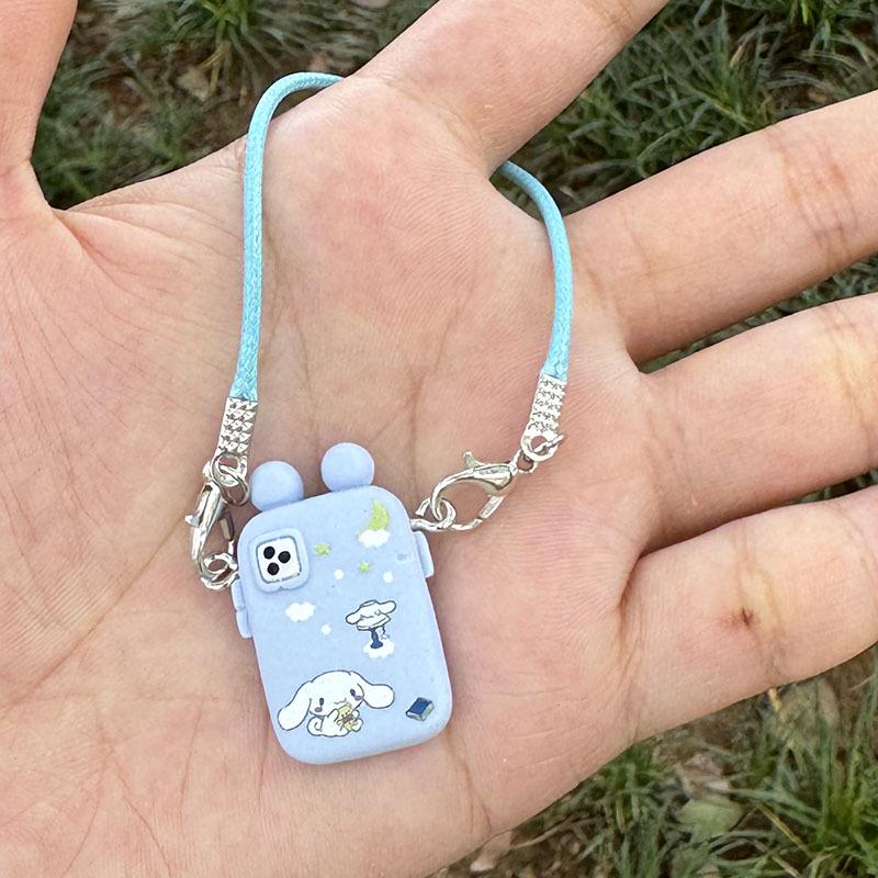 Mini Cartoon Bear Pendant Lanyard for Mobile Phone