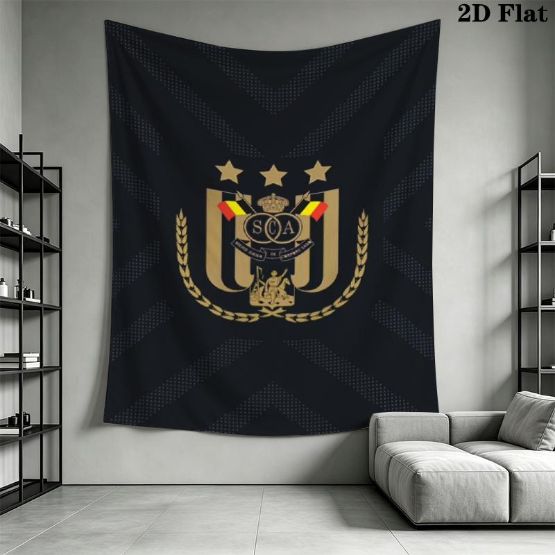 R.S.C. Anderlecht Wall Tapestry Aesthetic Wall Hanging Printed Fabric Blanket Decorative Tapestries for Bedroom Living Room Home Decor