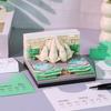 Time Piece Calendar 2026 Desk Calendar With Led Light 3D Tear-Away Calendar Paper Carving Art Memo Pad Notepad Gift Christmas