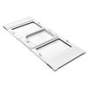 Cat Door for Window, Adjustable to Fit Window Width 787-914 mm, 4 Secure Lock Modes, Aluminum Frame and High-Transparency Glass, Magnetic Closure,