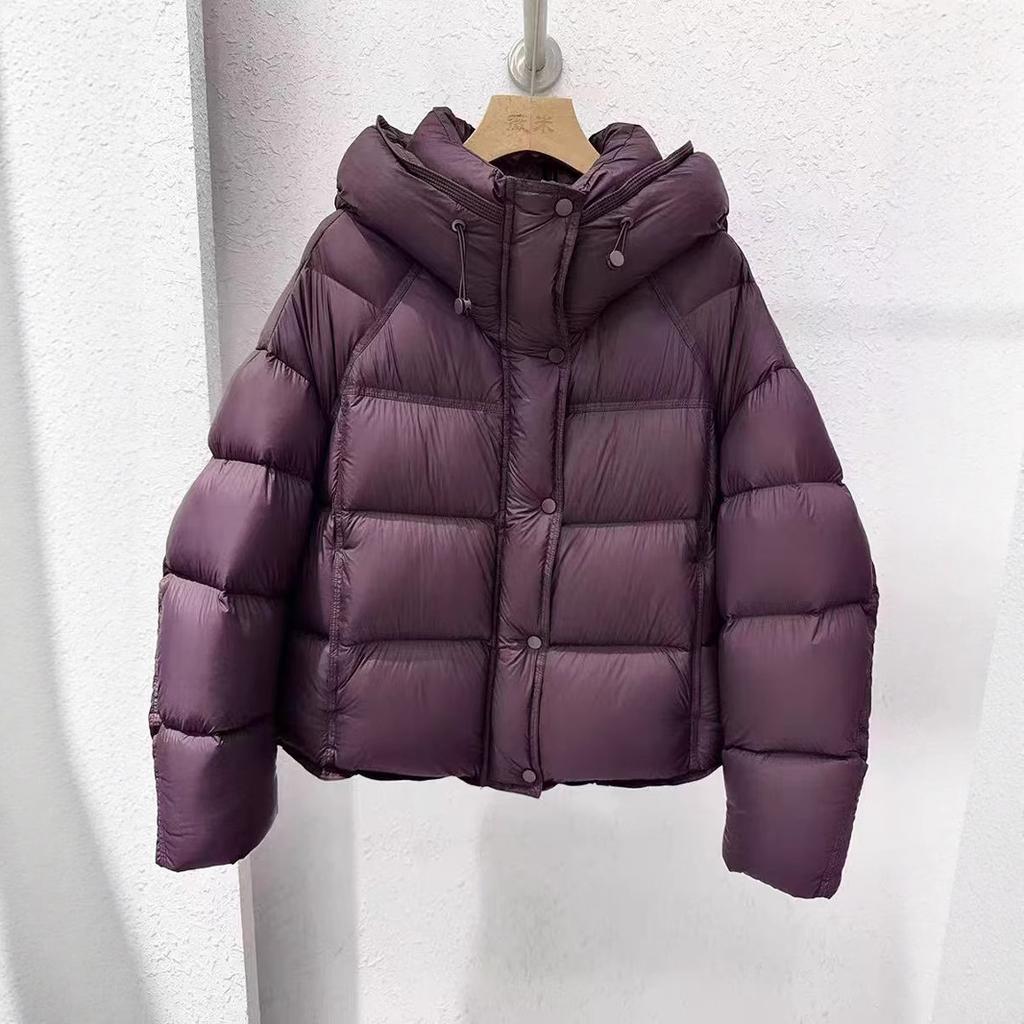 Winter Puff Down Cotton Padded Jacket Women's Short Hooded Loose Bread Jacket Thickened Warm Jacket