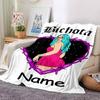 Customiz Name Personality singer Karol G Blanket Soft &Warm Sofa Office Bed Travel Lunch Break Blanket, Gift Suitable All Seasons