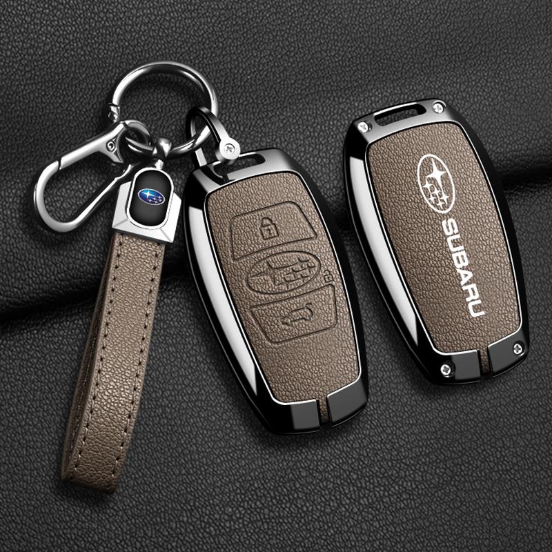 Zinc Alloy Car Remote Key Case Cover For Subaru WRX XV Crosstrek Legacy BRZ Forester Impreza STi Outback 2015-2019 Accessories et4