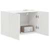 Wall Mounted TV Cabinet White 59.5 X 31 X 40 Cm Particleboard