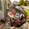 1pc Floral Birds Automatic Folding Umbrella, Heavy Duty 8 Rib Iron Frame,  Suitable for Travel, Daily Use, Birthday, Decor Gift M0104037