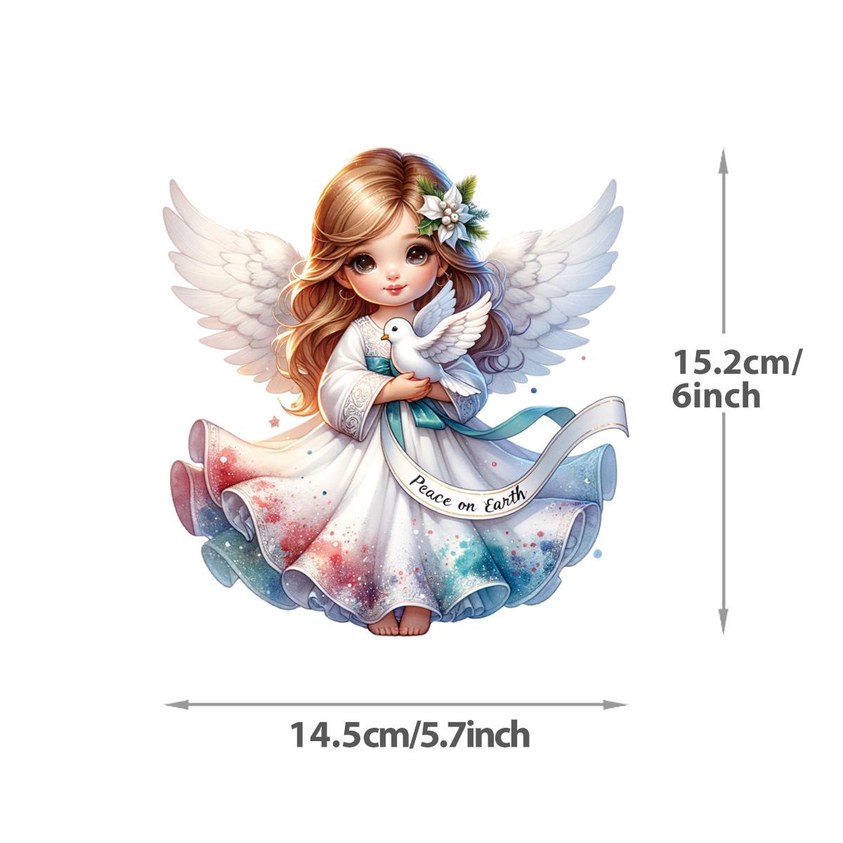 

Girl Angels Термонаклейка на одежду Diy Parches Ropa Толстовки с капюшоном Термоаппликация Наклейки на футболки Утюжок на заплатках