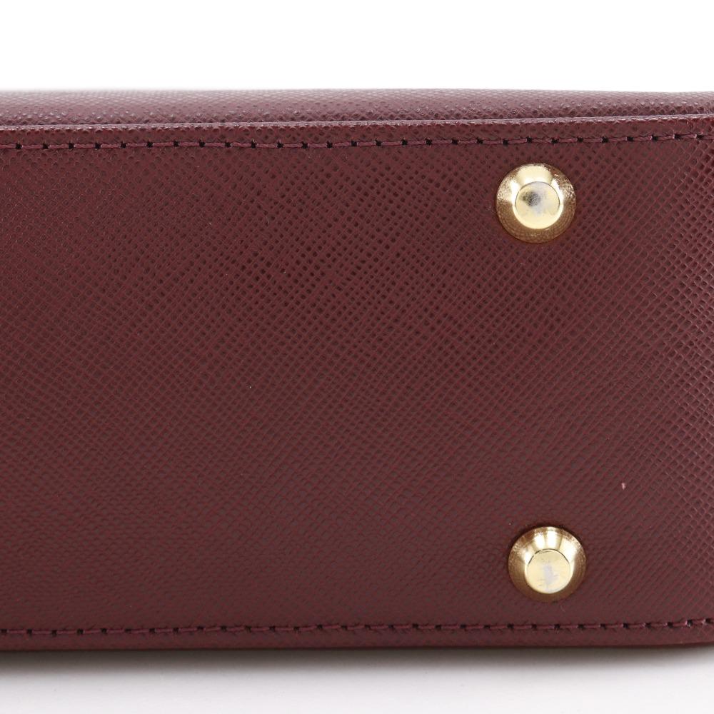 Burberry Hobo Schultertasche Ein Riemen Bordeaux Leder Damen Gebraucht