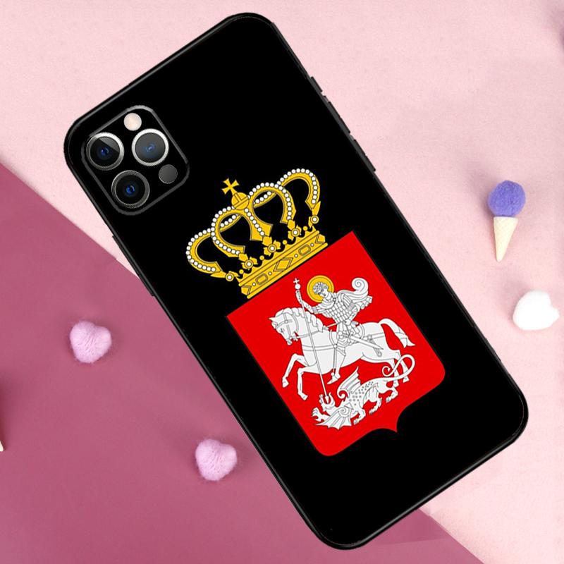 Georgia Flag Phone Case For iPhone 17 Pro Max 17 Air 11 14 15 16 Pro Max Plus 12 13 Mini 16e Back Cover