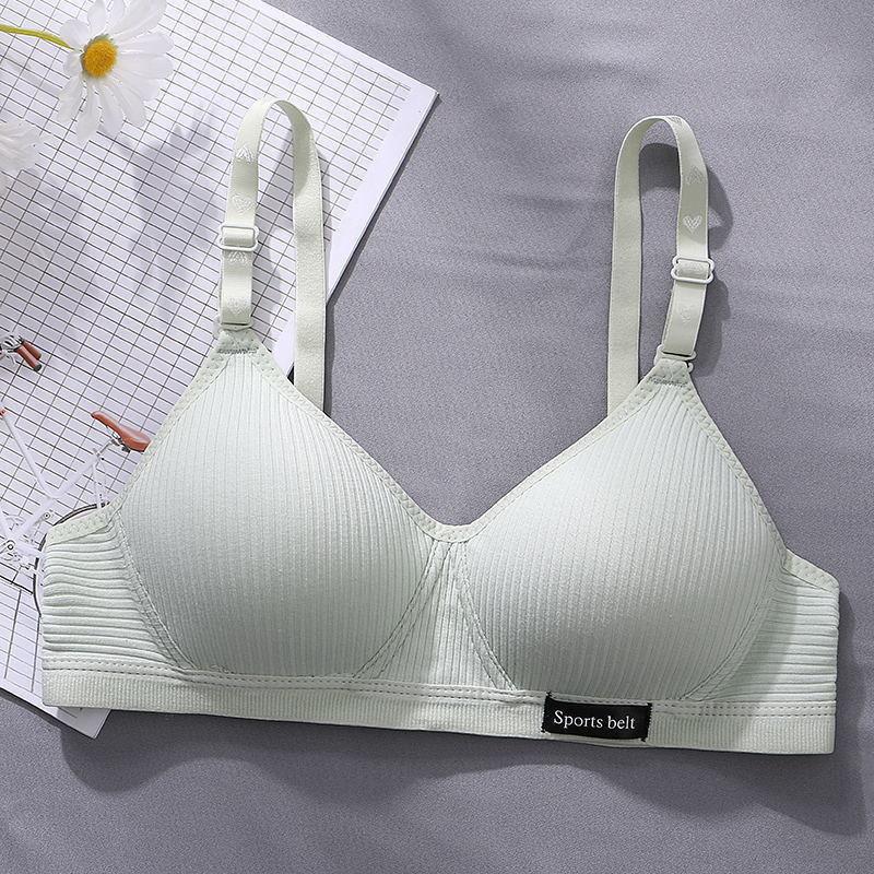 Korean Style AB Cup Bra: Comfortable, Breathable, Thin, No Steel Ring, Anti-Exposure Underwear for Girls & Women.