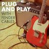 Fender Shielded Cable Professional Series Instrument Cable, Straight-Angle, 10', Black