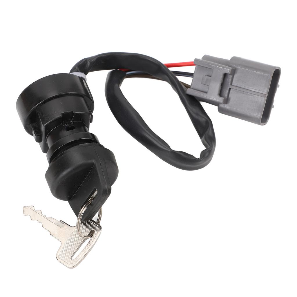 3 Wire ATV Ignition Switch with Key Stable Performance Ignition Starter Switch for Grizzly 700 YFM700 FI