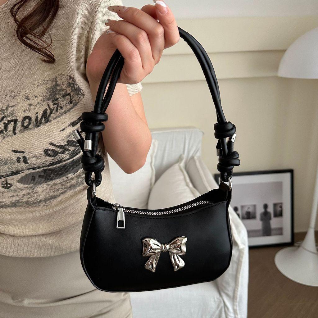 Pu Material Small Square Bag With Zip Closure For Daily Casual Street Style
