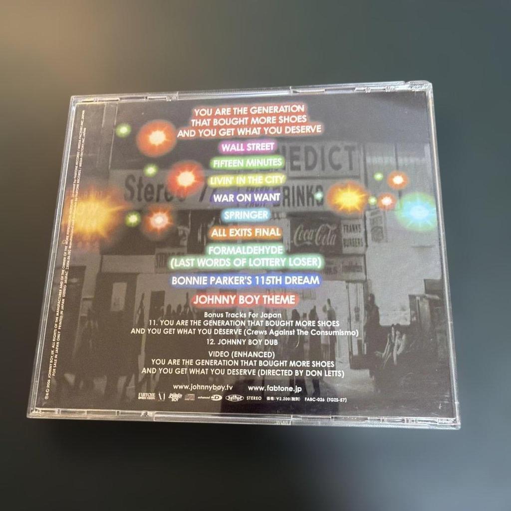 Used JOHNNY BOY CD Album