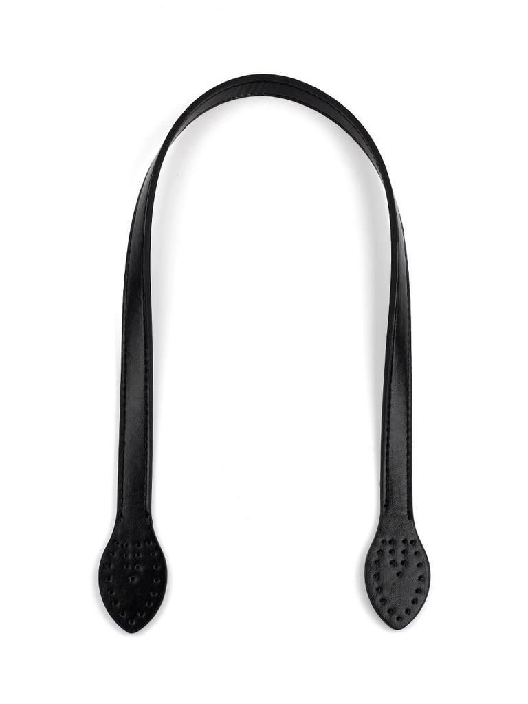 Imitation Leather Leaf-Pattern Handle 60cm PU Shoulder Strap for Bags and Luggage