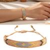 Bohemian Style Handwoven Bracelet Featuring Colorful Glass Beads Comfort Fit for Daily Activities Versatile Wear Women