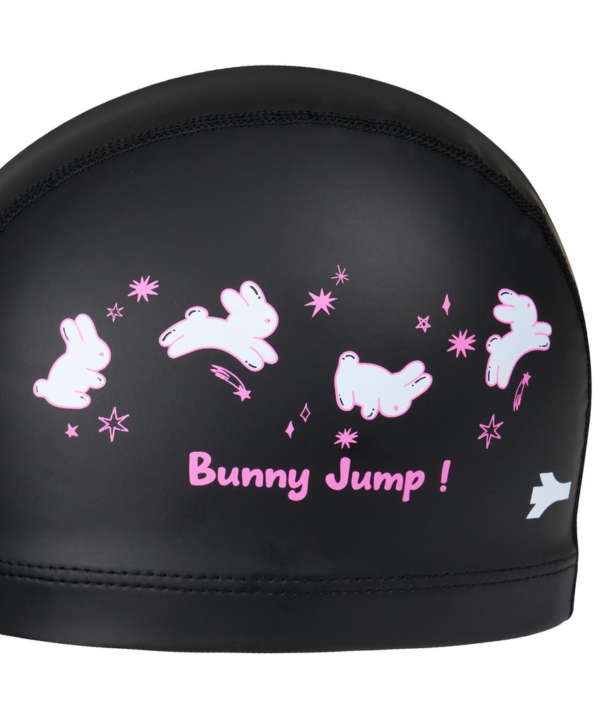 Lenomasuyeongbog Kids' Bunny Jump Urethane Coated Swim Cap Black Ro-Rc2G063-Bk
