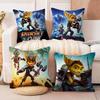 Cartoon Ratchet Clank Cushion Cover Decorative Pillow Sofa Home Decor Case Pillow Cases