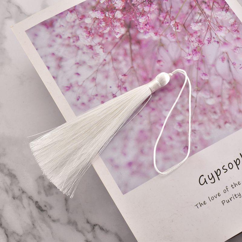 10CM Ice Silk Tassel Tassels Ancient Style Sachet Fan Pendant Bookmark Pendant Ear Diy Handmade Material Fringe Trim