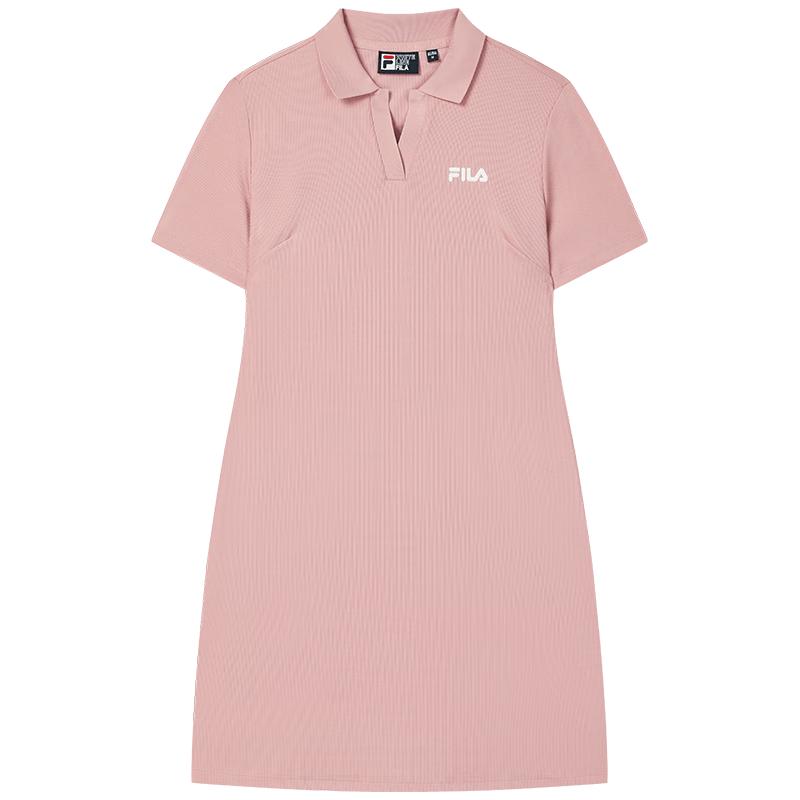 FILA Women s Knit V-Neck Short Sleeve Dress L