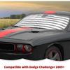 RT-TCZ Windshield Sunshade Sun Shade Heat Shield Window Sun Visor Mat for Dodge Challenger 2009-2024,US Flag