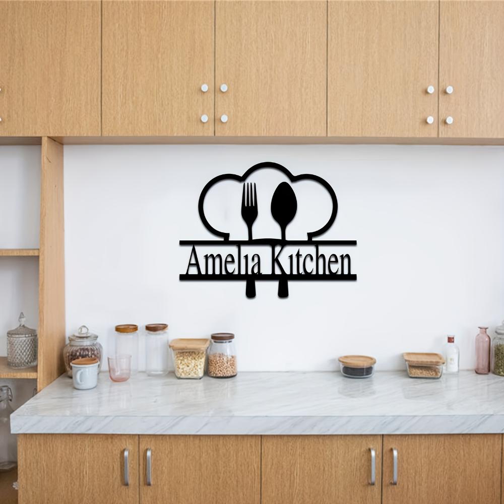 Chef Hat Metal Wall Art Kitchen Decor for Cooks Restaurant Sign
