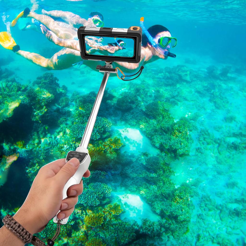 Diving Case for Waterproof Case for Underwater Photography and IPX8 Standard Waterproof To Depths of Suitable for Summer Hot and with Exhaust Function