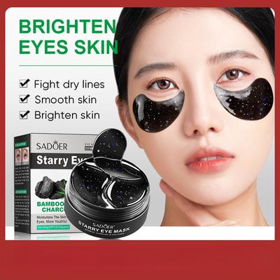 SADOER Bamboo Charcoal Star Eye Mask Moisturising & Hydrating Eye Zone Eye Care Eye Masks
