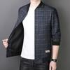 Spring and Autumn Men's Jacket Jacket Middle-aged and Young Baseball Collar Men's Jacket Dad's Men's Jacket