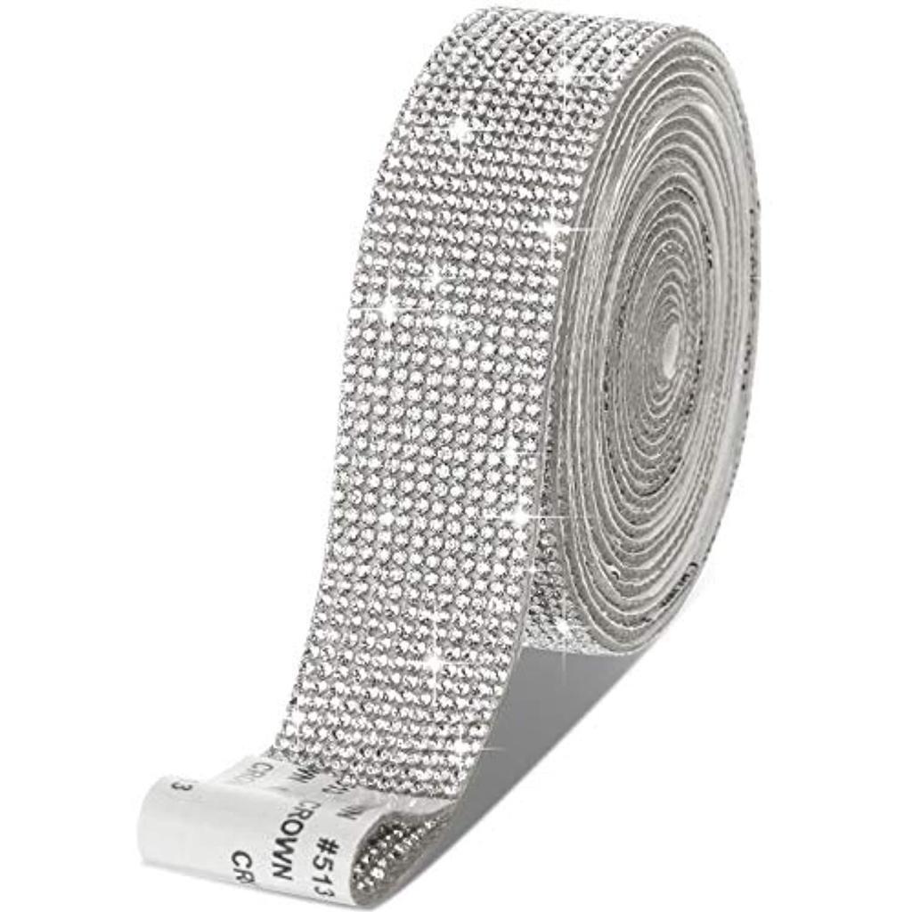 Rhinestone Crystal Car Sticker DIY Accessory - Diamond Patch Glass Strip