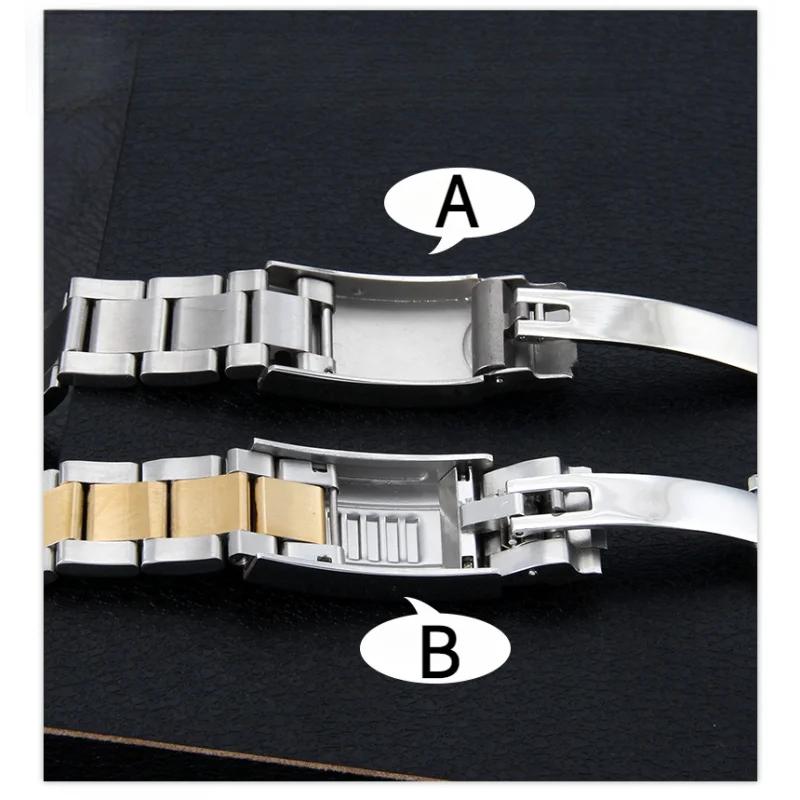 20mm for Rolex Daytona Oyster Perpetual Submariner Seiko NH35 Watch Strap Wrist Bracelet Solid Stainless Teel Watchband 21mm