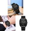 Fashion Silicone Watch Strap With Three Eye Blue Needle Male Quartz Watch For Men