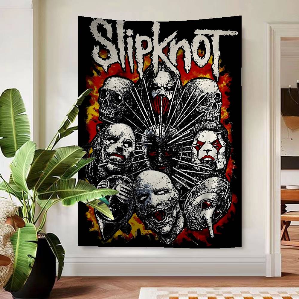 Band Rap SSlipknot Cartoon Tapestry Wall Hanging Decoration Household Home Decor
