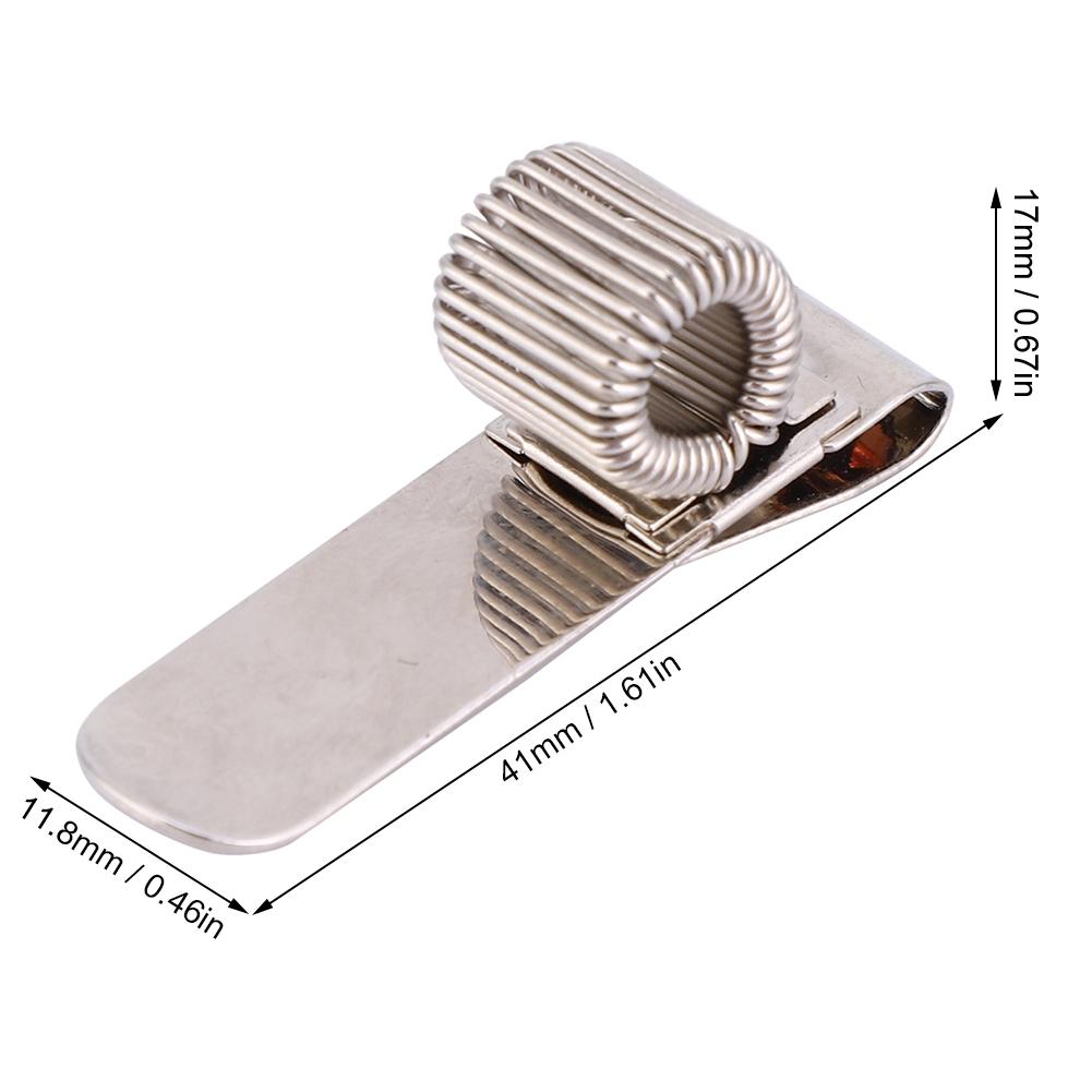 Guitar Pick Holder Clip Metal Pick Holding Clip with 3 Pcs Clip for Guitar Player