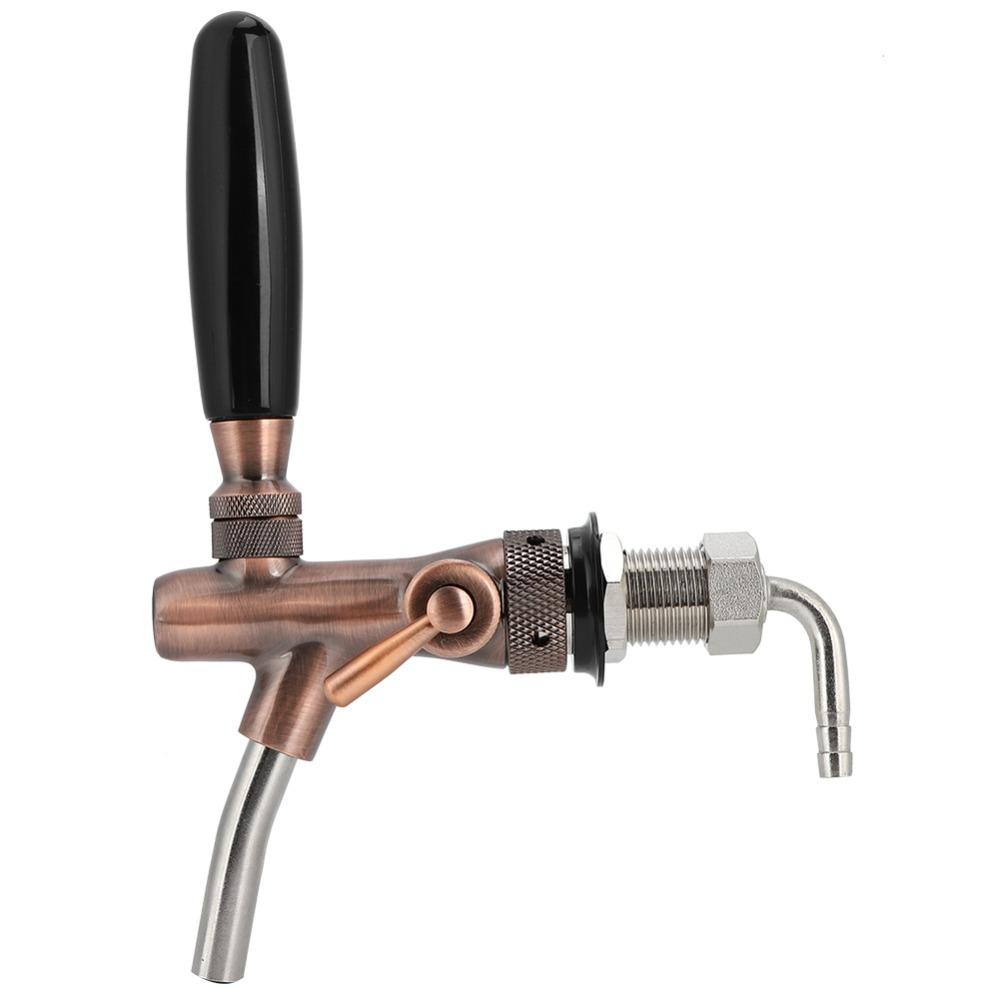 G5/8 Thread Adjustable Beer Faucet Bronze Beer Dispenser Adjustable Beer Keg Faucet Restaurants