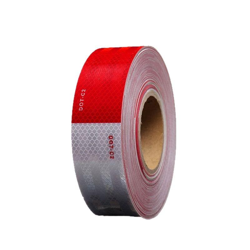 Red and White Reflective European DOT-C2 Tape for Cross-Border Annual Truck Inspection