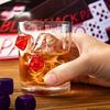 Water Glass Inlaid with 20-sided Dice Original Glass for Players