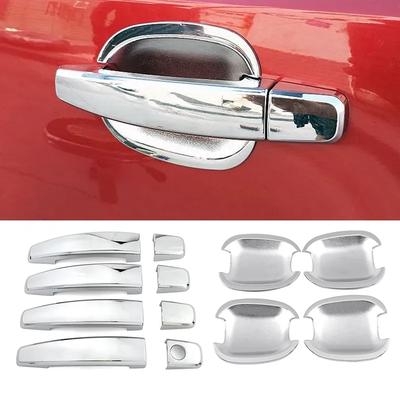 For Vauxhall Opel Astra 2004-2014 Corsa Zafira Ignia Antara Car Styling Chrome Side Door Handle Covers Trim + Door Bowl Cover