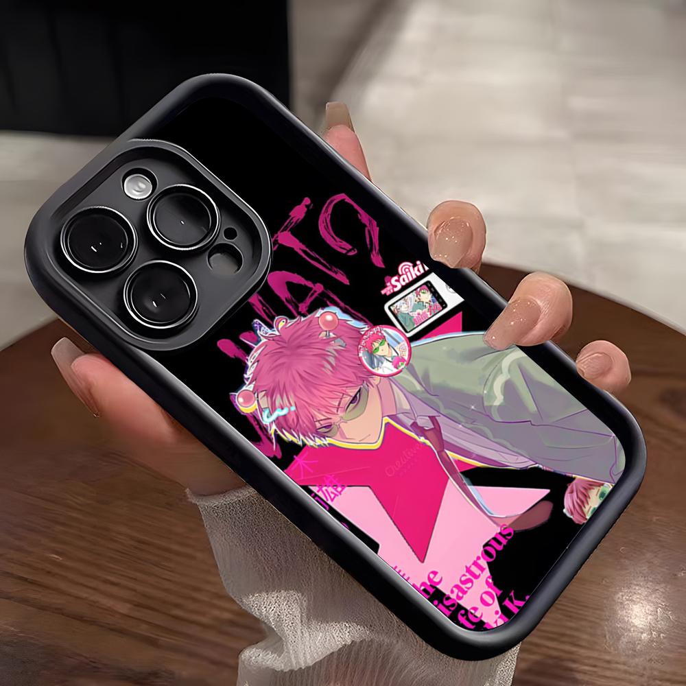 

Saiki Kusuo s Cute Kitten Phone Case For IPhone 17 Pro Max 15 Pro 16 14 Plus 12 13 Mini 11 Pro Shockproof Soft Cover iPhone 16 Plus