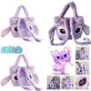 Disney Stitch Lavender Angel Shoulder Bag Plush Large Capacity Cute