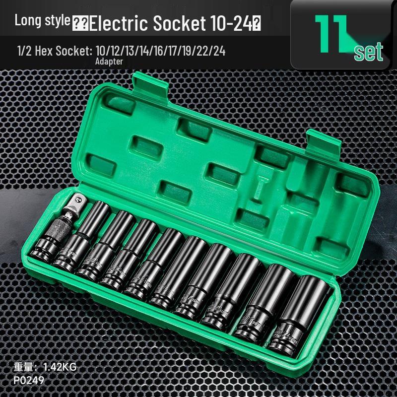 8-32mm Hex Combination Electric Impact Wrench & Socket Set for Auto and Machine Repair
