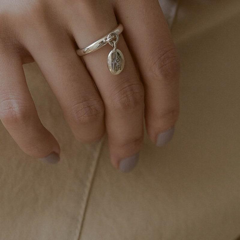 Retro finger Sign_SR255 (Initial Engraving)