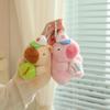 Snotty Bear Capybara Plush Toy: Cute Baseball Cap Keychain with Snap Bracelet