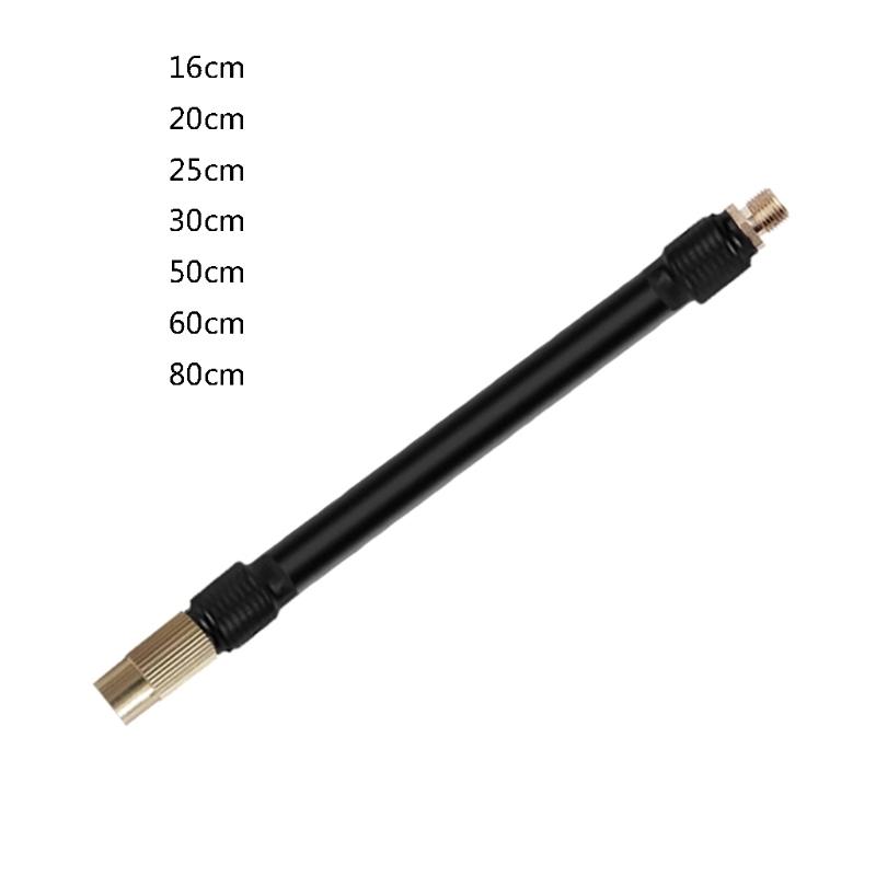 M6 Thread Extension Inflation Tube, Standard Tire Valve With Fine Teeth, Suitable For M6 Thread Integrated Air Pump