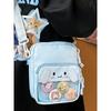Cute little bag, two-dimensional pain bag, female cartoon, big ears, grain bag, student shoulder bag, crossbody women's bag