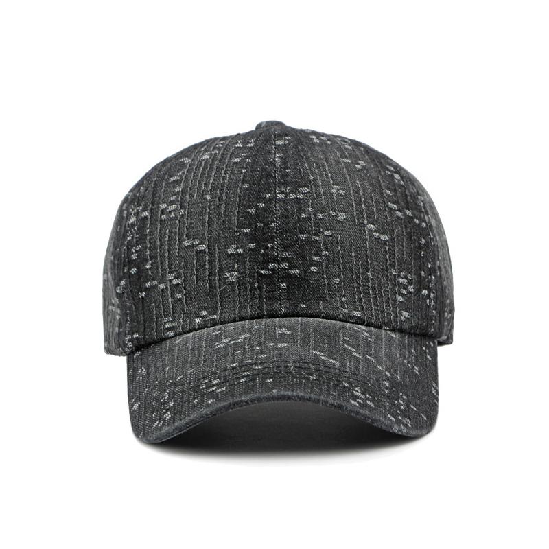 Herbst Winter Denim Baseball Kappe Frauen Jacquard Kappe Im Freien Sonnenschutz Hut Pferdeschwanz Panama Kappe