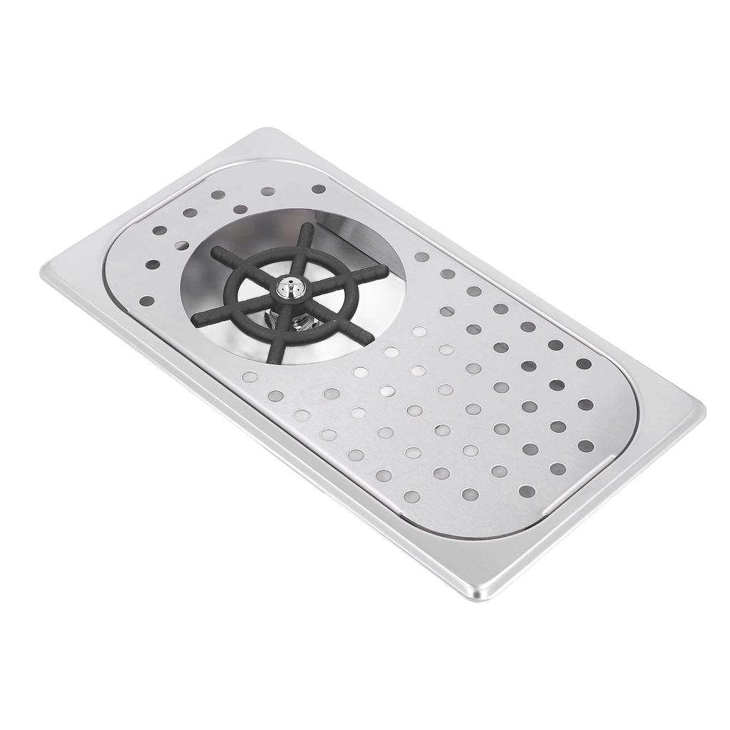 Stainless Steel Cup Washer High Pressure G1/2in Embedded Glass Rinser for Hotels Cafes Homes