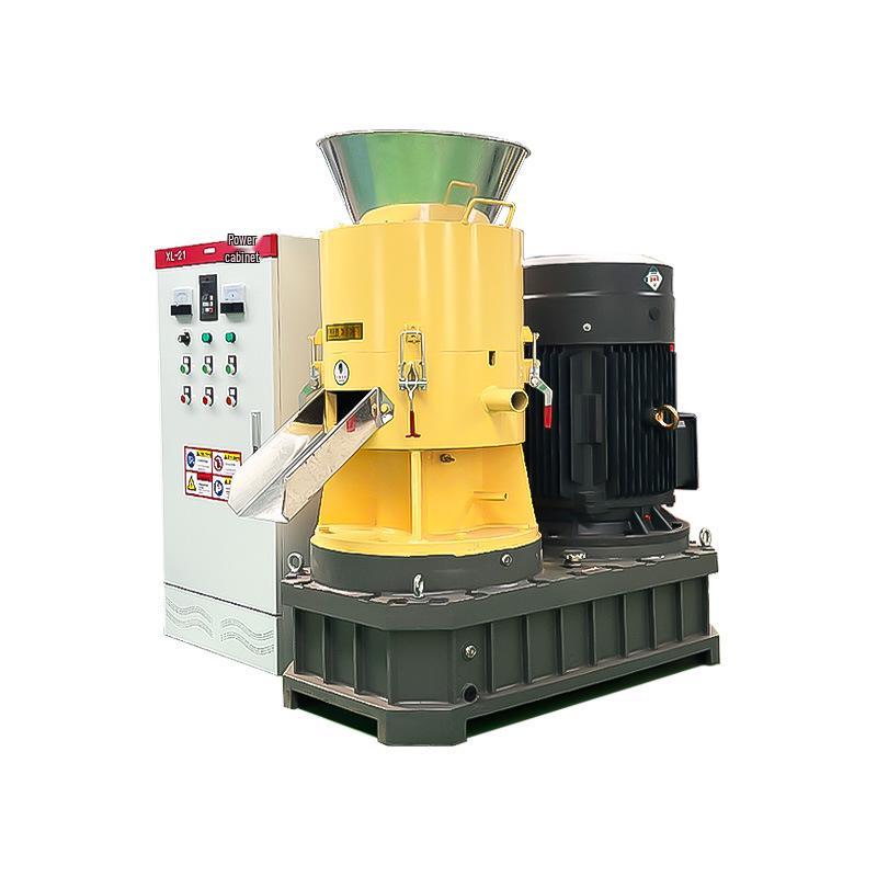 Household Biomass Wood Pellet Machine for Small Fuel - Ideal for Rice Husk, Straw, Cow Manure, and Organic Pellets.
